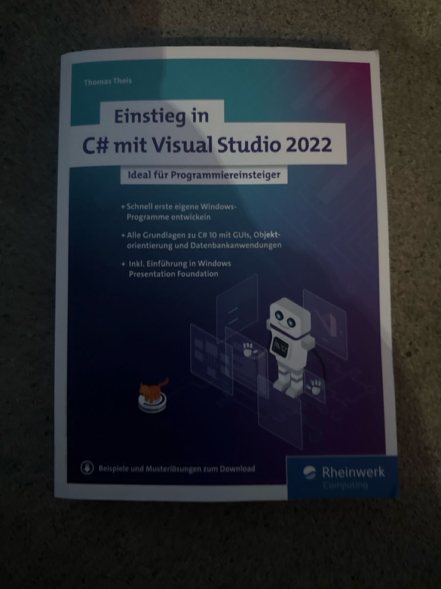 Livres: Einstieg in C# mit Visual Studio 2022 Buch – D'occasion à Zürich par Krikri21