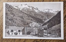 BLS Ausgang aus Tunnel in Goppenstein 1915