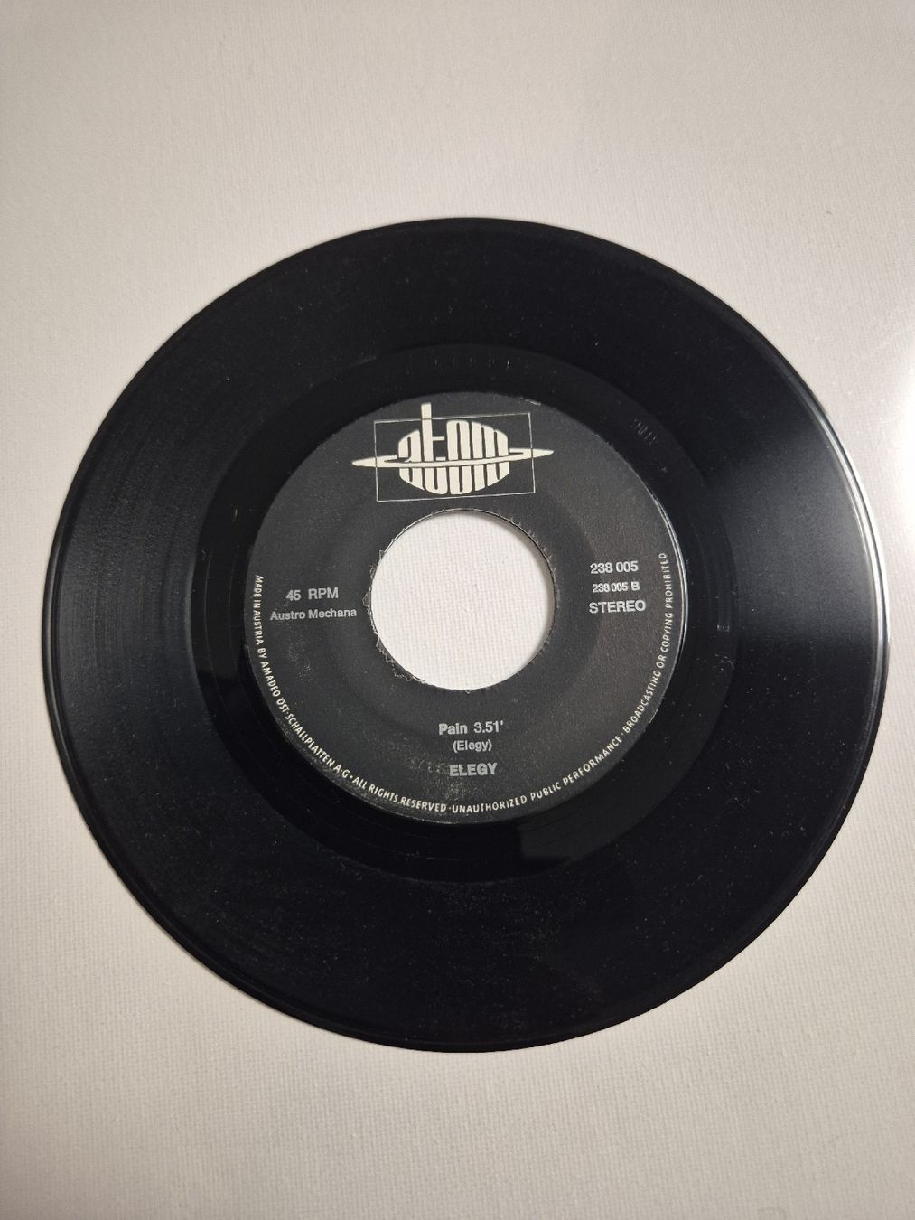 Dischi in vinile: ELEGY  - No Direction  - Pain - Single 7 , RAR – Nuovo (secondo la descrizione) da Uster venduto da newwave0 3