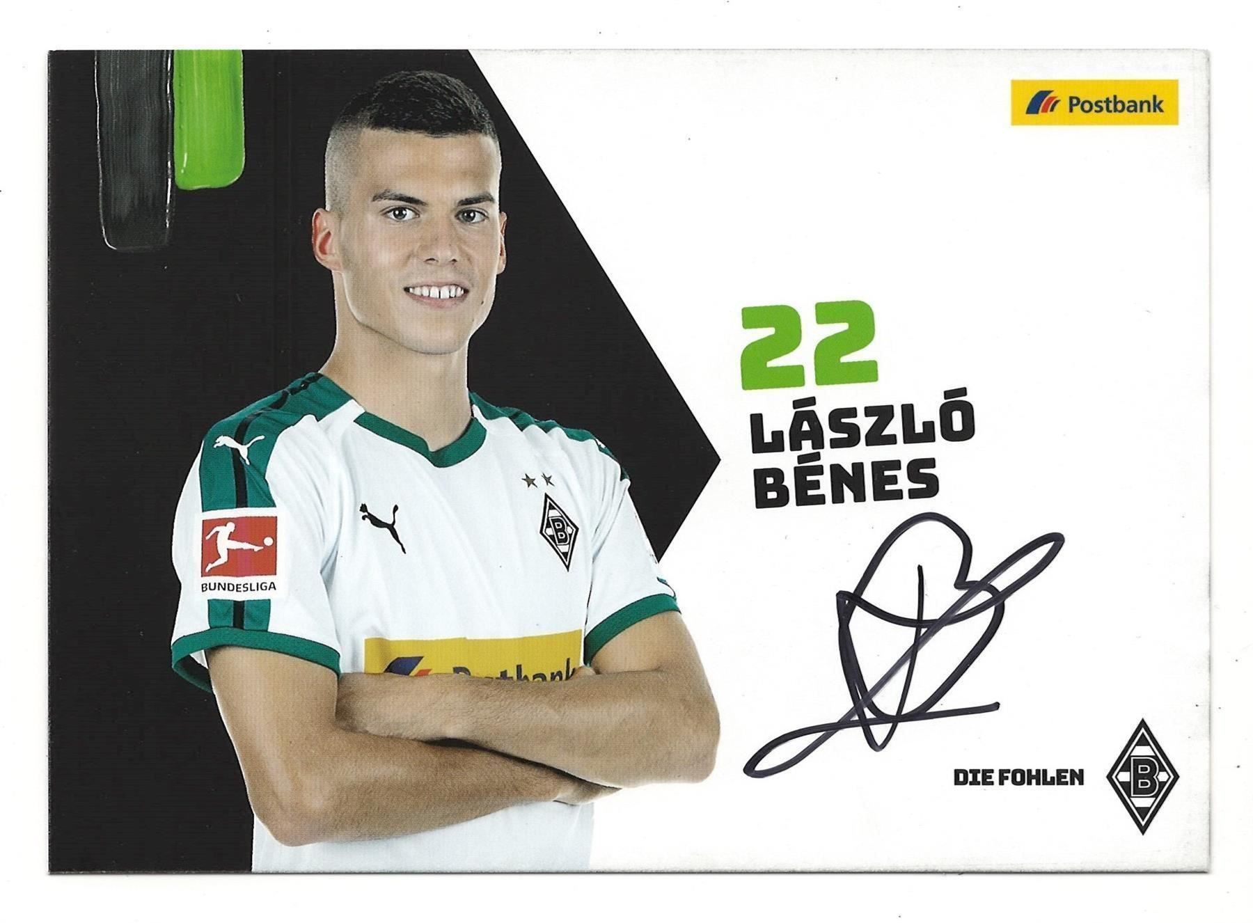 Autografi: LASZLO BENES - BORUSSIA MÖNCHENGLADBACH – Usato da Basel venduto da verano1000