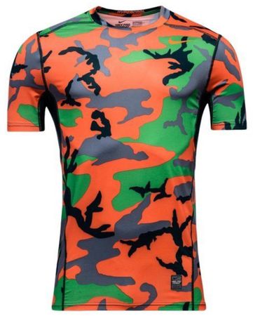 Nike Pro Combat Hypercool Woodland Fitted Dark (Medium)