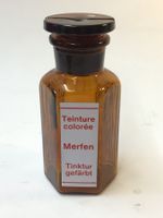 Antike Apotkekerflasche mit Glasdeckel