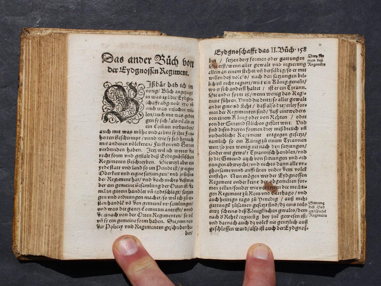 Libri: REGIMENT GEMEINER LOBLICHER EIDGNOSCHAFFT,FROSCHAUER,1576 – Usato da Guensberg venduto da Herzaktion 6
