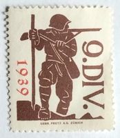 Soldatenmarke 2.WK, 9. Division, 1939 rot, Wi Kdo 84