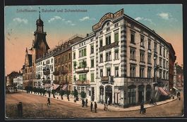 Schaffhausen, Bahnhofstrasse und Schwert