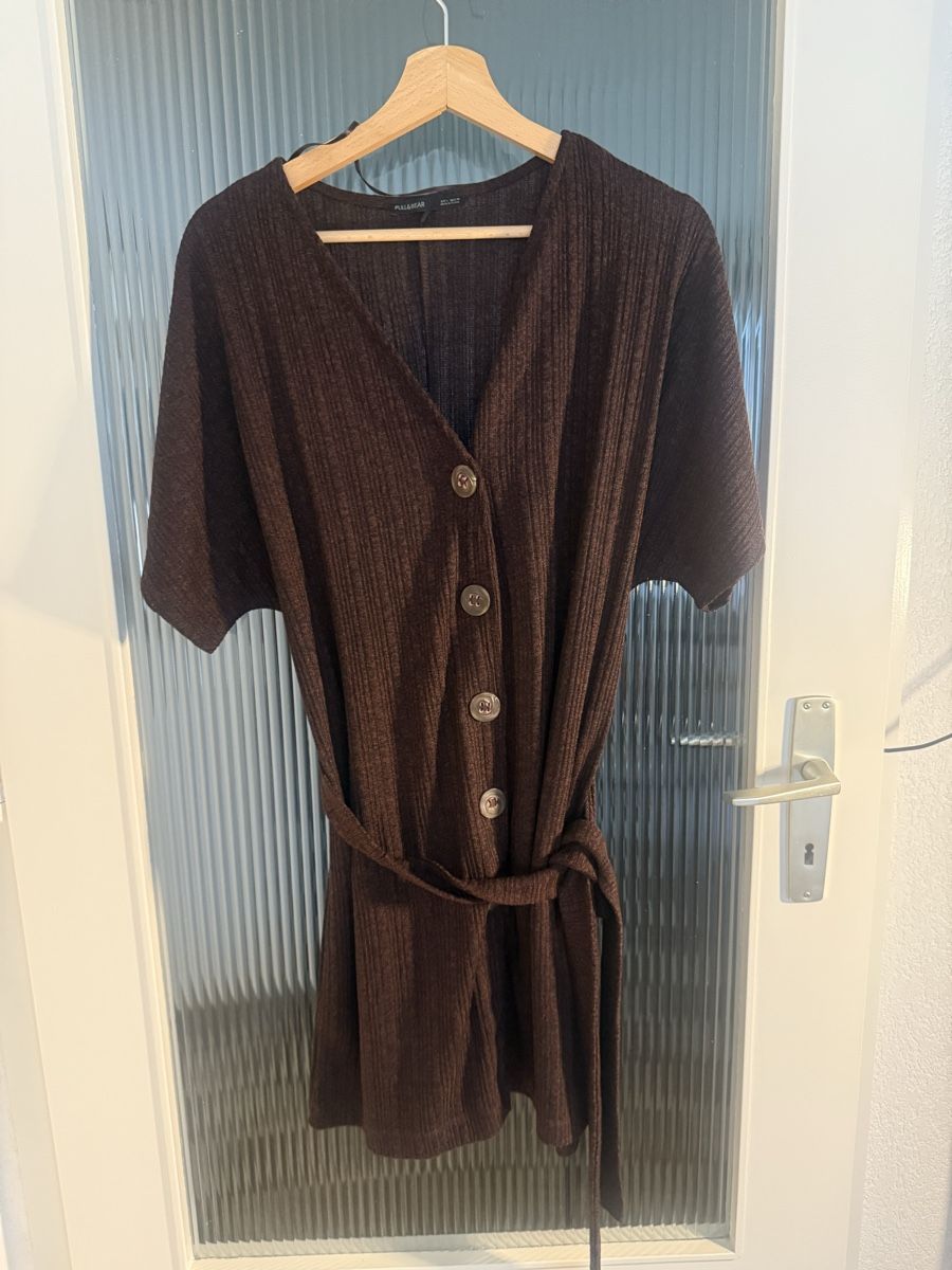 Pull&Bear Kleider: Robe Pull&Bear marron foncé – Neu (gemäss Beschreibung) aus Monthey von iri_9pt5 1
