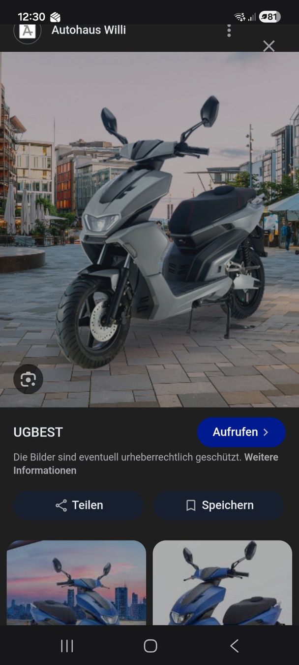 Autres: Elektro Roller UGBEST 3RS – D'occasion à Brugg AG par urs_5njy