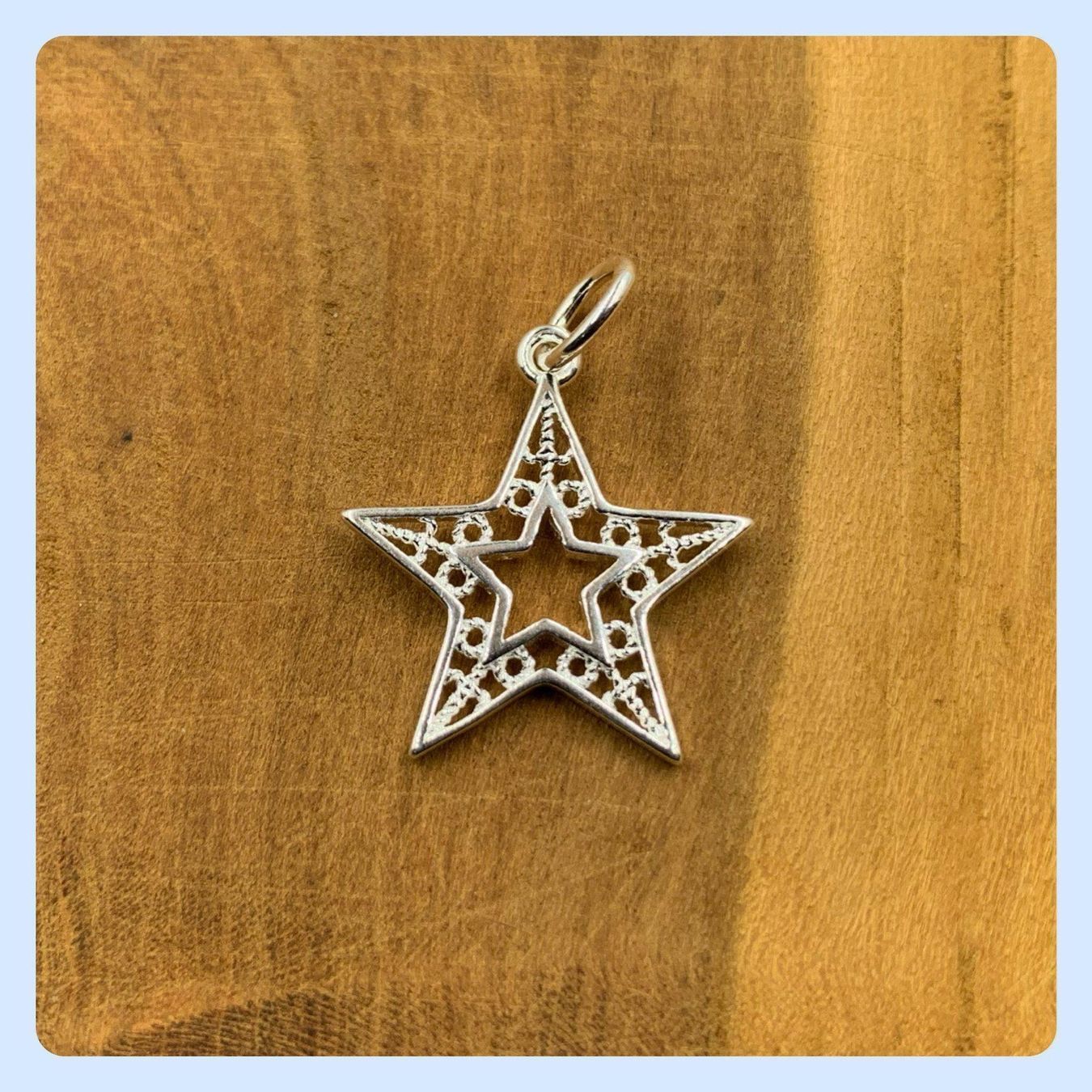Sonstiger Schmuck: Anhänger Sterne 25mm + Silberkette 925 – Neu und originalverpackt aus Zürich von Mevas_Silber 4