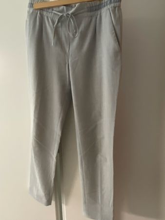 Zara Basic Sommerhose, hellgrau, Grösse L, Top Zustand