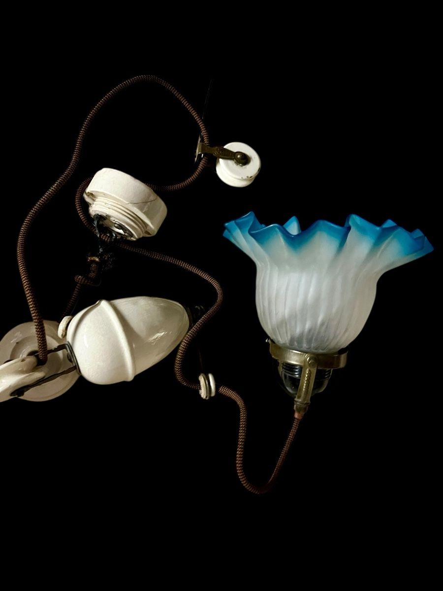Lampadari & plafoniere: 18cm lange antike Hängelampe – Usato da Ottikon venduto da san_w99n 2