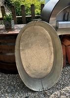 Alte Bäcker-Teigschüssel / Teigwanne aus Metall 100 × 60 cm