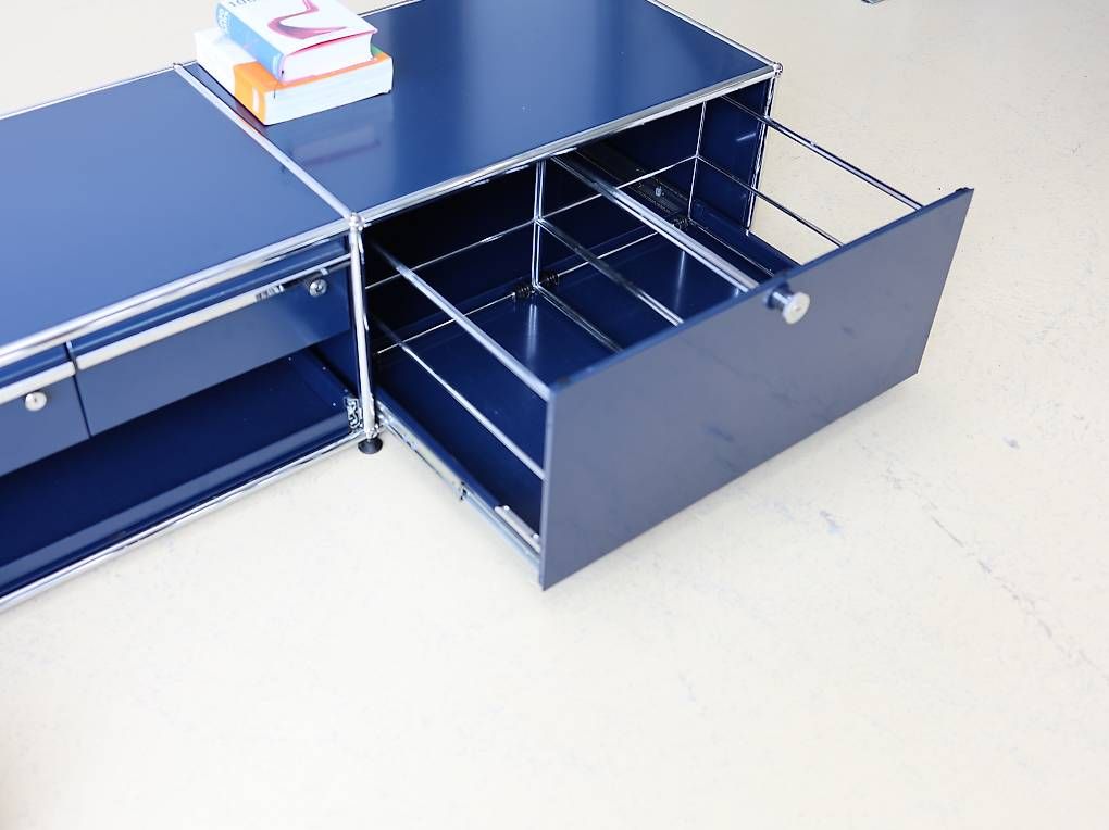 USM Cassettiere: USM Haller Lowboard Stahlblau T50 – Usato da Meinisberg venduto da atelier_TILIJA 3