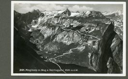 AK sw Meglisalp AI mit Wanderweg zum Säntisgipfel ≈ 1940 