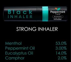 1x Peppermint field Aromatic Black Inhalator Menthol
