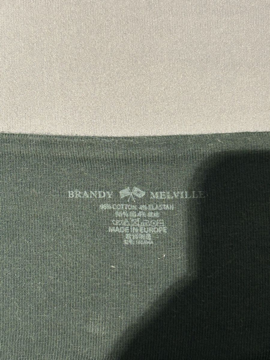 Brandy Melville Top: Neckholder Top dunkel grün – Usato da Neukirch (Egnach) venduto da oli_y86b 1