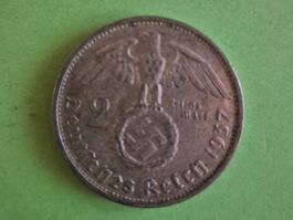 2 Deutsche Reichsmark 1937 - Silber