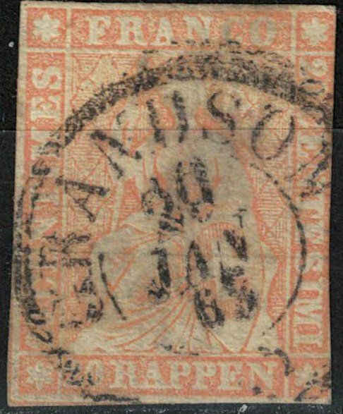 Alle Briefmarken: Strubel 25 gestempelt – Gebraucht aus Bern von bae_958f