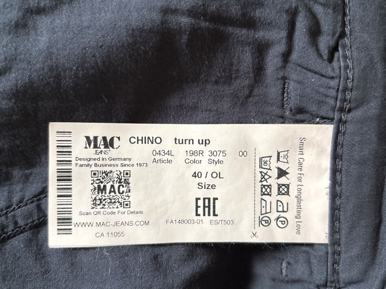 Pantalons: MAC Chino-Hose, Grösse 40, schwarz - NEU – Neuf avec emballage d'origine à Pfaffhausen par frickda 2