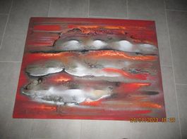Abstrakte Malerei "Glut", Otto Dürst, CH Maler/Bildhauer