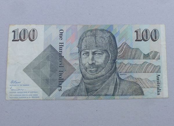 Banknoten: Australien ++ 100 Dollars ND 1984-92 – Gebraucht aus Walkringen von Casablanca777
