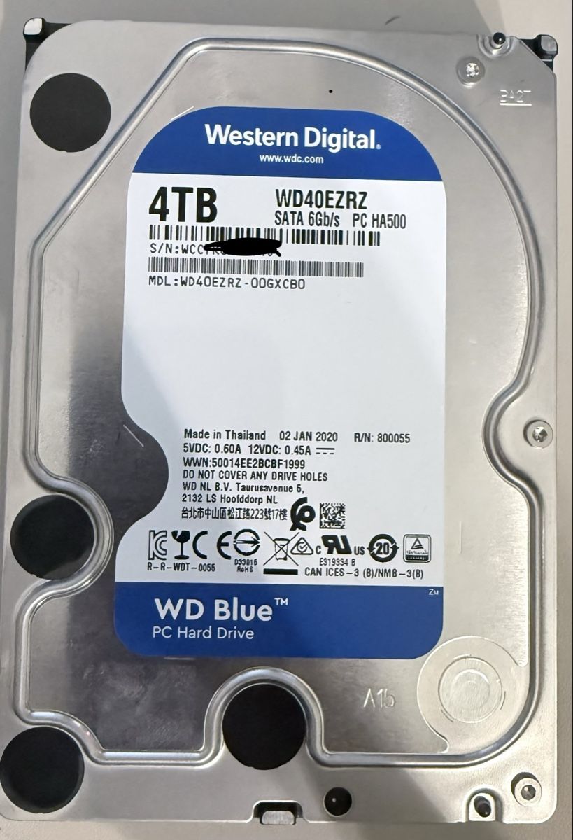 Western Digital Dischi rigidi: 4tb wd blue hdd clean smart – Usato da Au ZH venduto da ane_2c5z