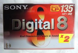Sony Digital 8 Videokassetten 2er Set neu