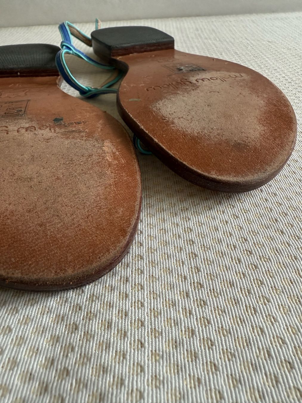Damenschuhe: Mellow Yellow - sandales plates - 37 - cuir – Neu (gemäss Beschreibung) aus Sion von accroshoes 8