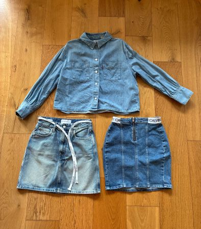 Levi's Hemd & 2 Calvin klein Röcke, W25/XS 12-14Y