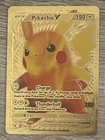 Pokémon Pikachu Goldkarte
