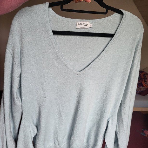 Na-kd Pullover & Sweatshirts: Strickpullover hellblau mit Schleife Gr. M – Gebraucht aus Au SG von SElena89 1