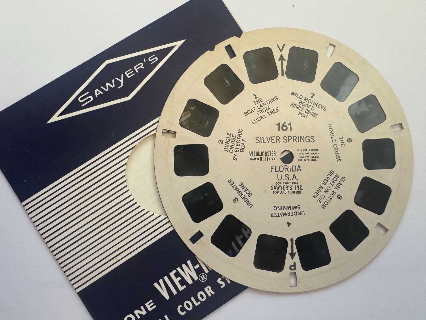 View-master Giocattoli: View-Master 3D: Nr. 161 SILVER SPRINGS FLORIDA U.S.A. – Usato da Tegerfelden venduto da siebenmacky 2