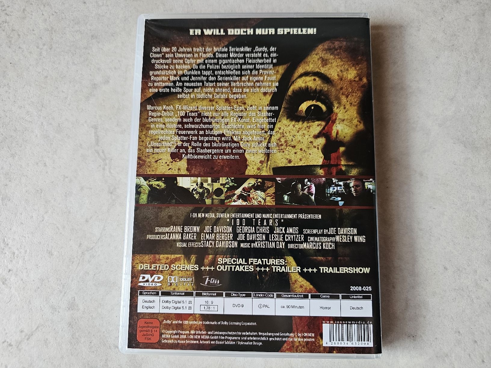 Tutti i DVDs: 100 Tears  -  Er will doch nur spielen – Usato da Schneisingen venduto da backstore24 1