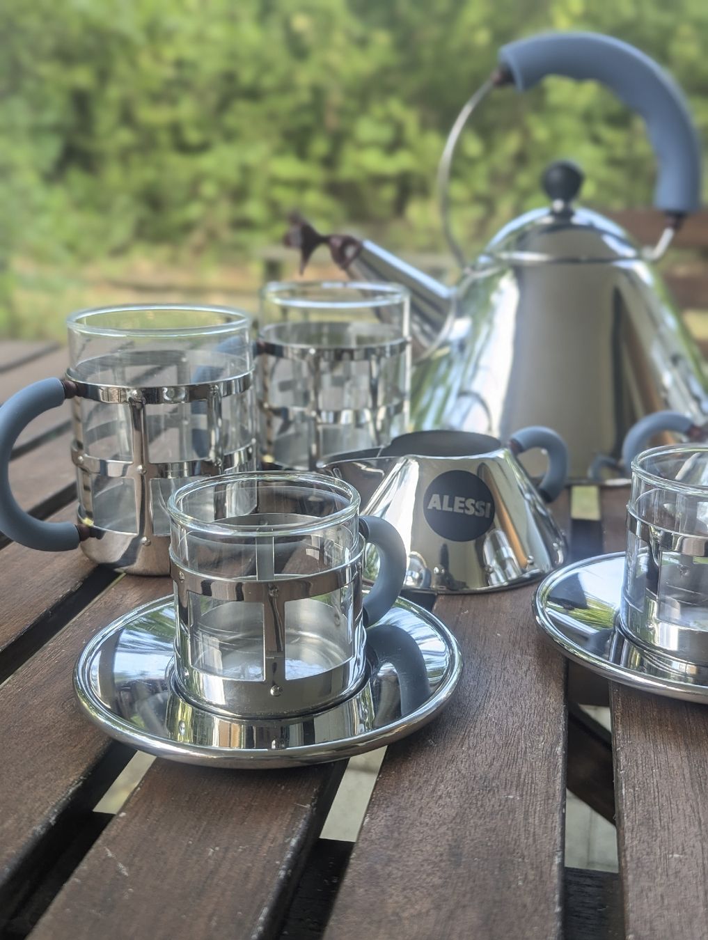 Alessi Services de table: Alessi Michael Graves Blue Tea & Coffee Set  – D'occasion à Erlinsbach SO par Meytalien 3