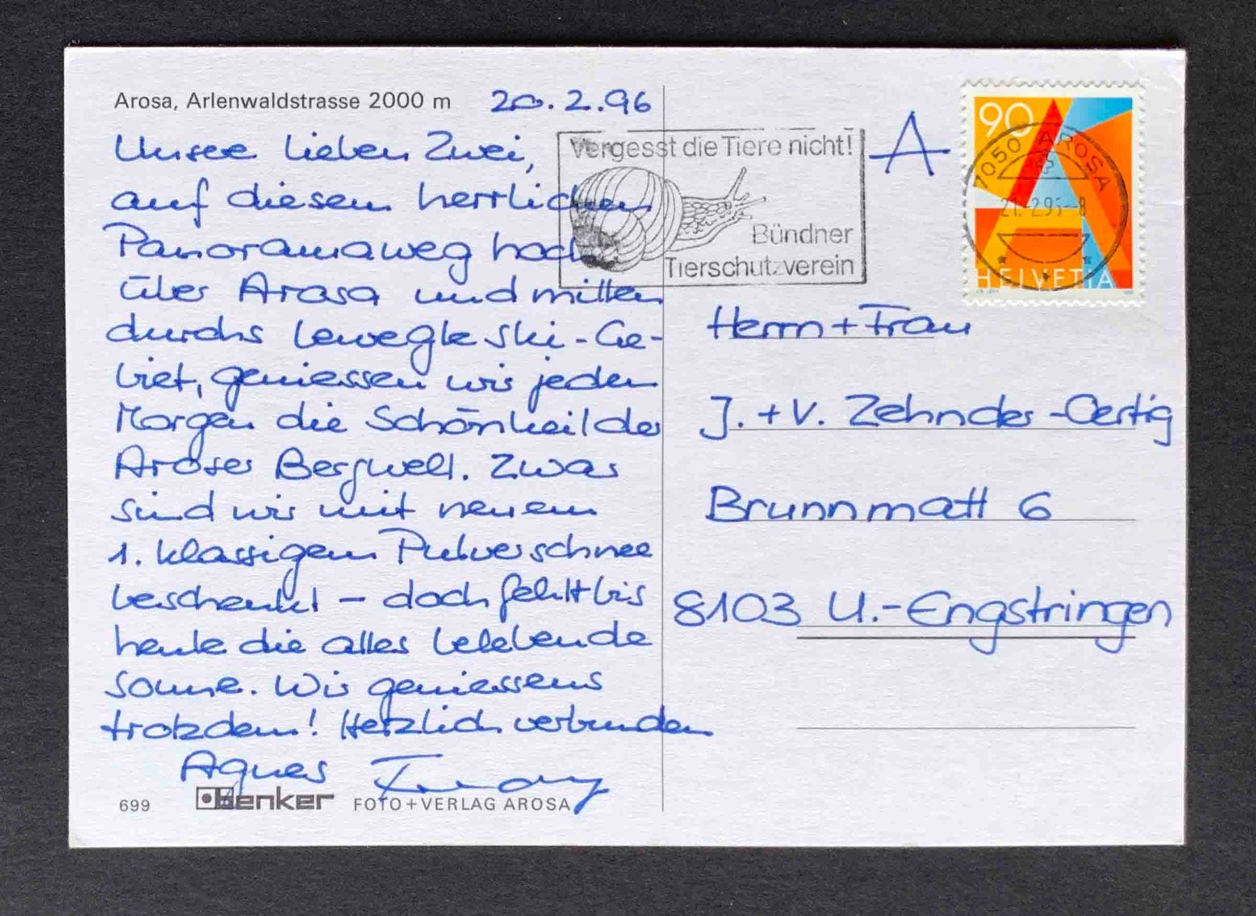 Cartoline postali: AK Arosa Arlenwaldstrasse – Usato da Goldau venduto da artelier1 1