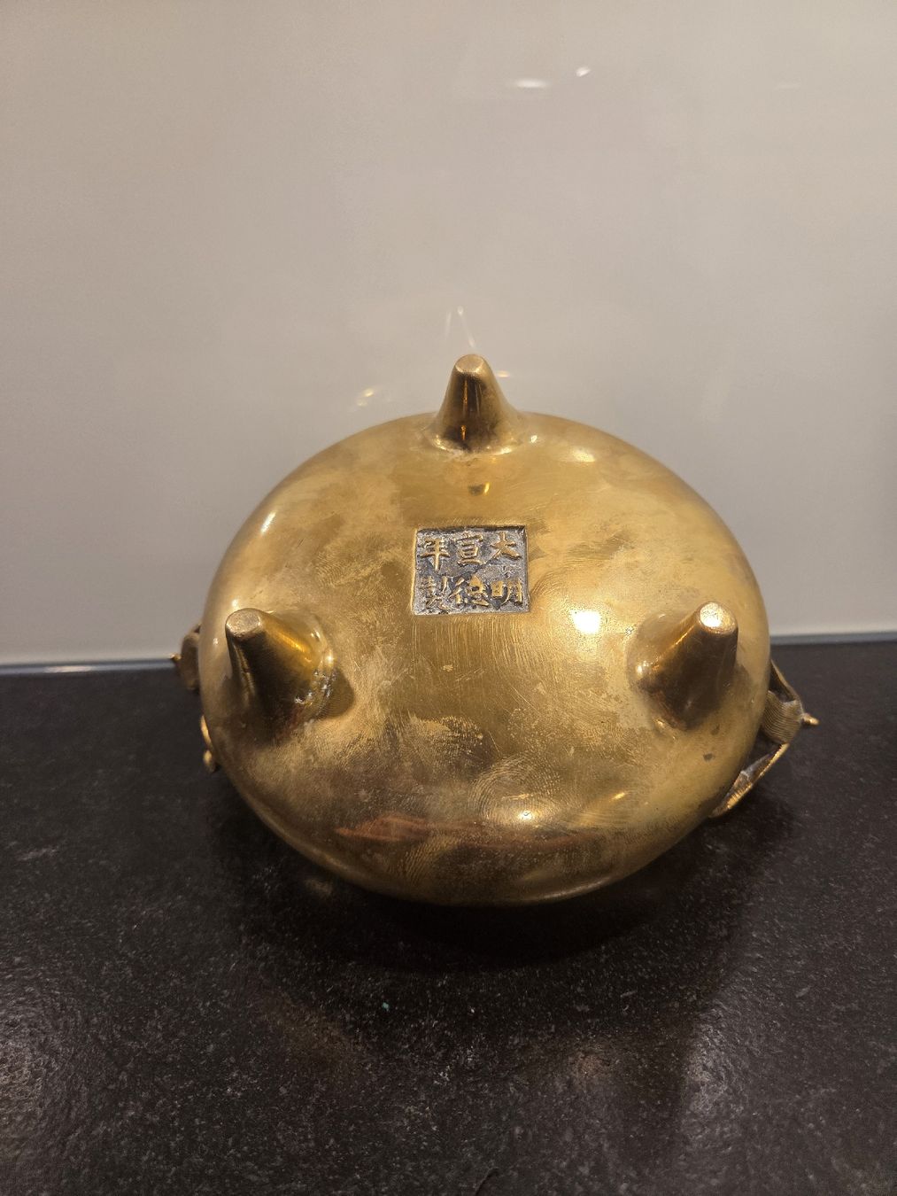 Pentole: Qing Dynasty Bronze Schale – Usato da Domat/Ems venduto da orko 3