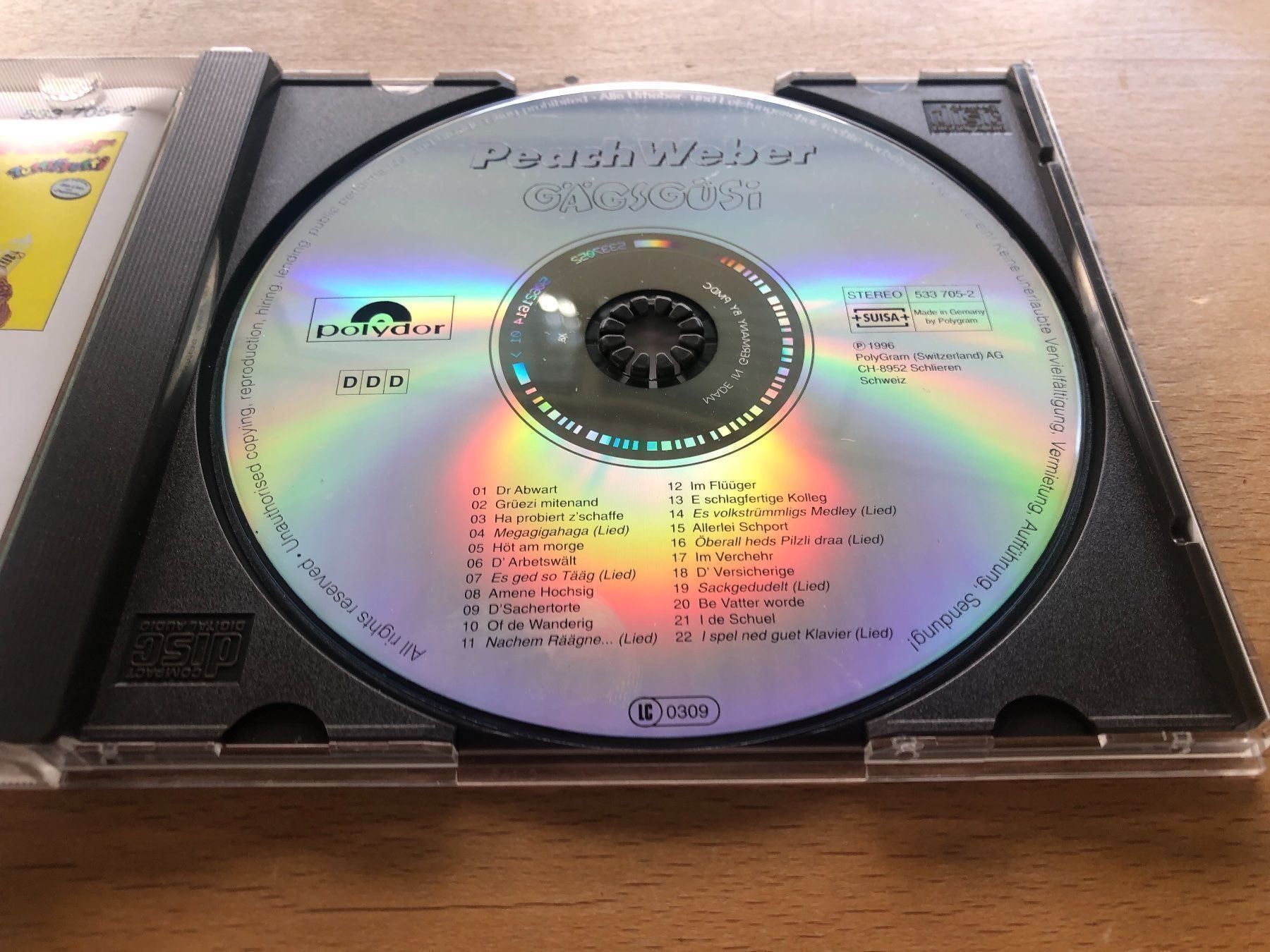 CD: CD Peach Weber Gägsgüsi – Usato da Erlinsbach venduto da Basi67 1