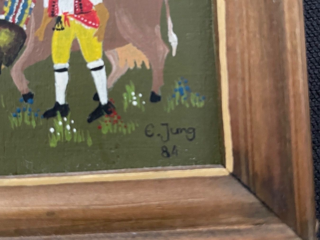 Dipinti: E.Jung Miniatur Appenzeller Gemälde – Usato da Müllheim Dorf venduto da Othmar73 3