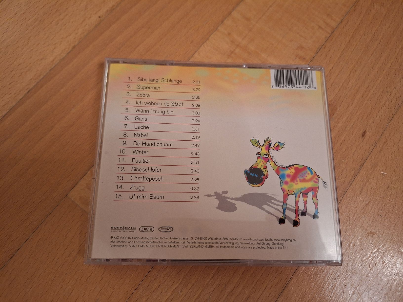 CD: Bruno Hächler - Zebra - tolle Kinderlieder – Usato da Oberrieden venduto da man_9tm2 1