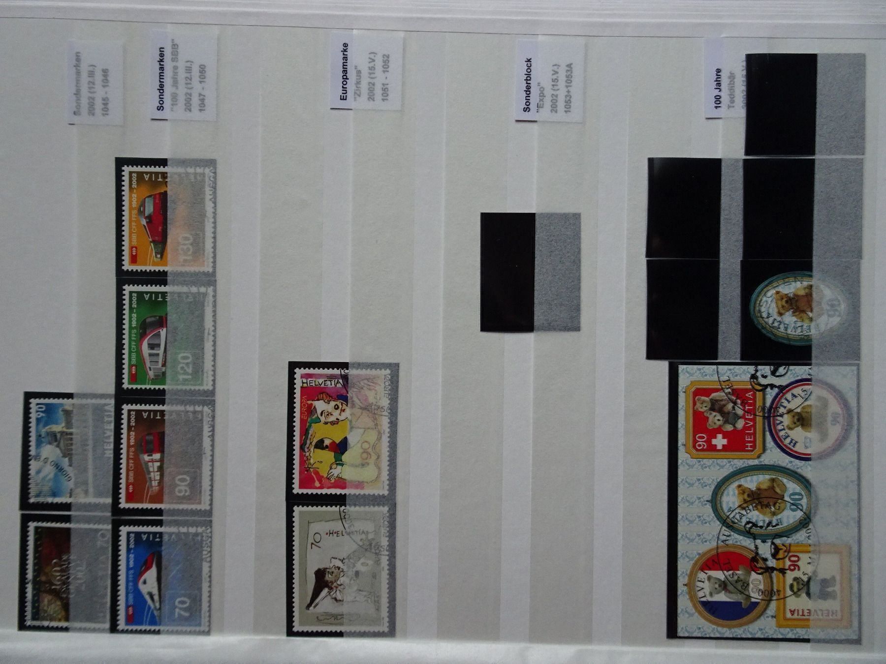 Tous les timbres: 2002 – Neuf (Voir description) à Aadorf par Chnorli-Furz