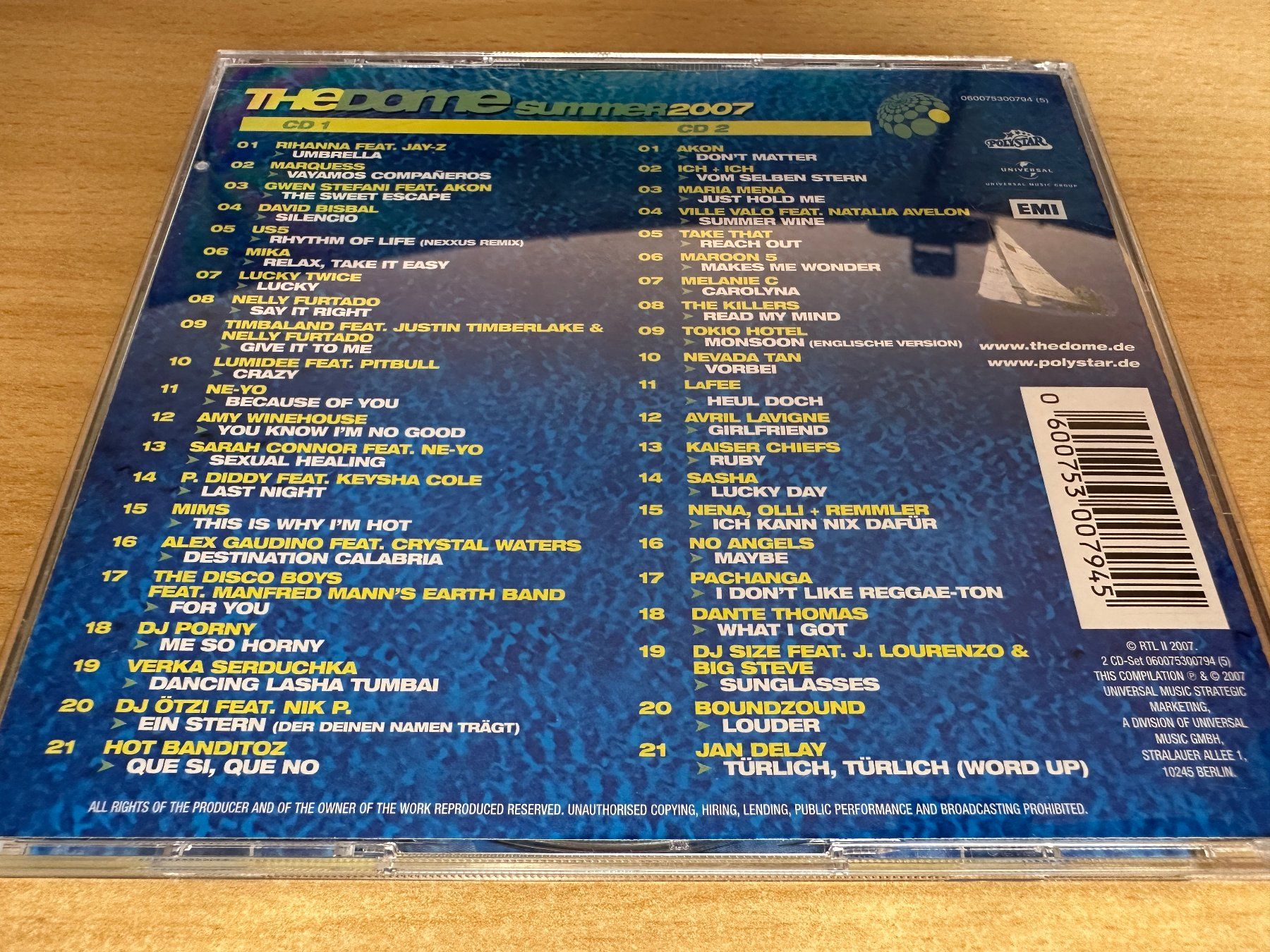CD: Various – The Dome Summer 2007 - 2 CD – Usato da Rikon im Tösstal venduto da Alpenmutz 1