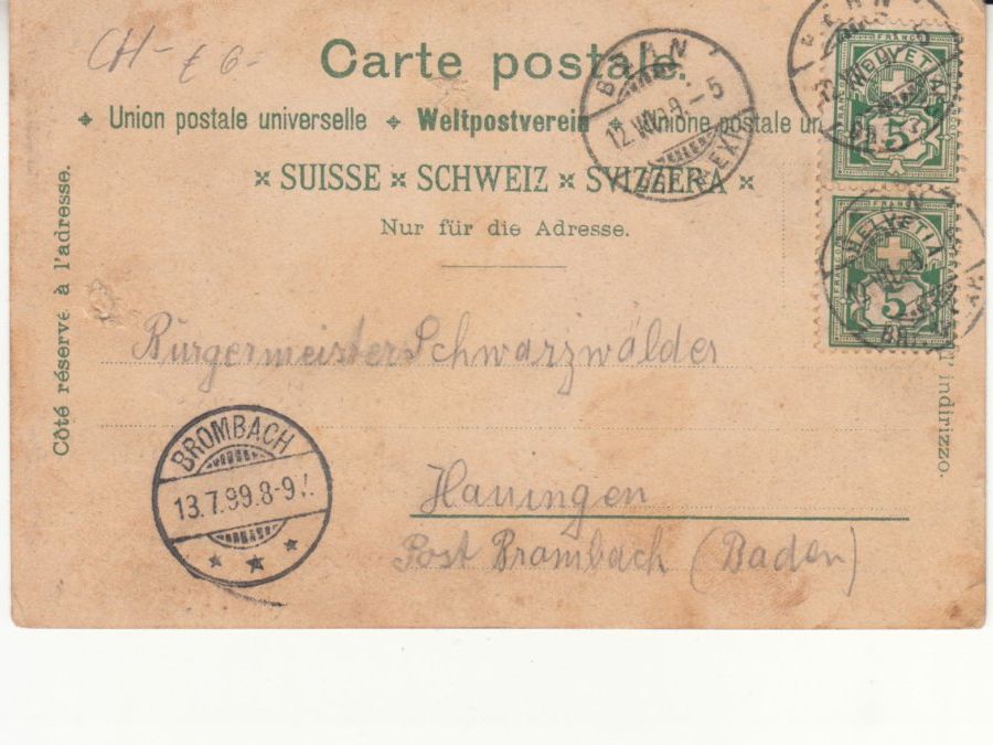 Cartoline postali: Schlacht am Morgarten 1899 – Usato da Bürglen TG venduto da StampGraf 1