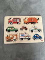 🧩 Holz Steckpuzzle Fahrzeuge – goki