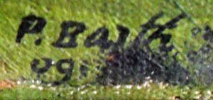 Gemälde: BARTH Paul B. OELG. Landschaft bei Paris – Gebraucht aus Basel von basilisk04 4