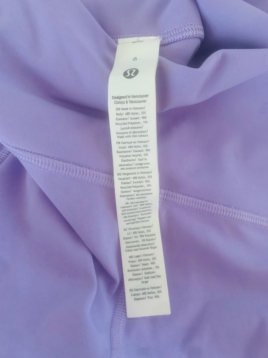 Lululemon Leggings: Lululemon Wunder Train Legging Gr. 6 Lilac  – Gebraucht aus Zürich von MK124 2