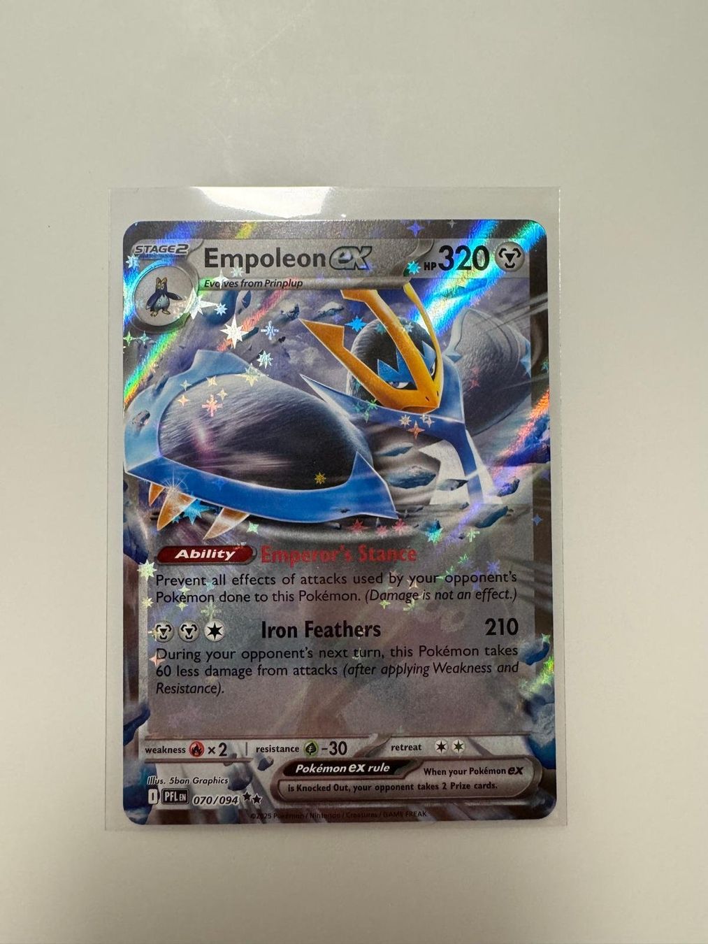 Pokémon Sammelbilder & Trading cards: Empoleon ex | Double Rare | PFL 070/094 | EN – Gebraucht aus Spreitenbach von Snacky96 2