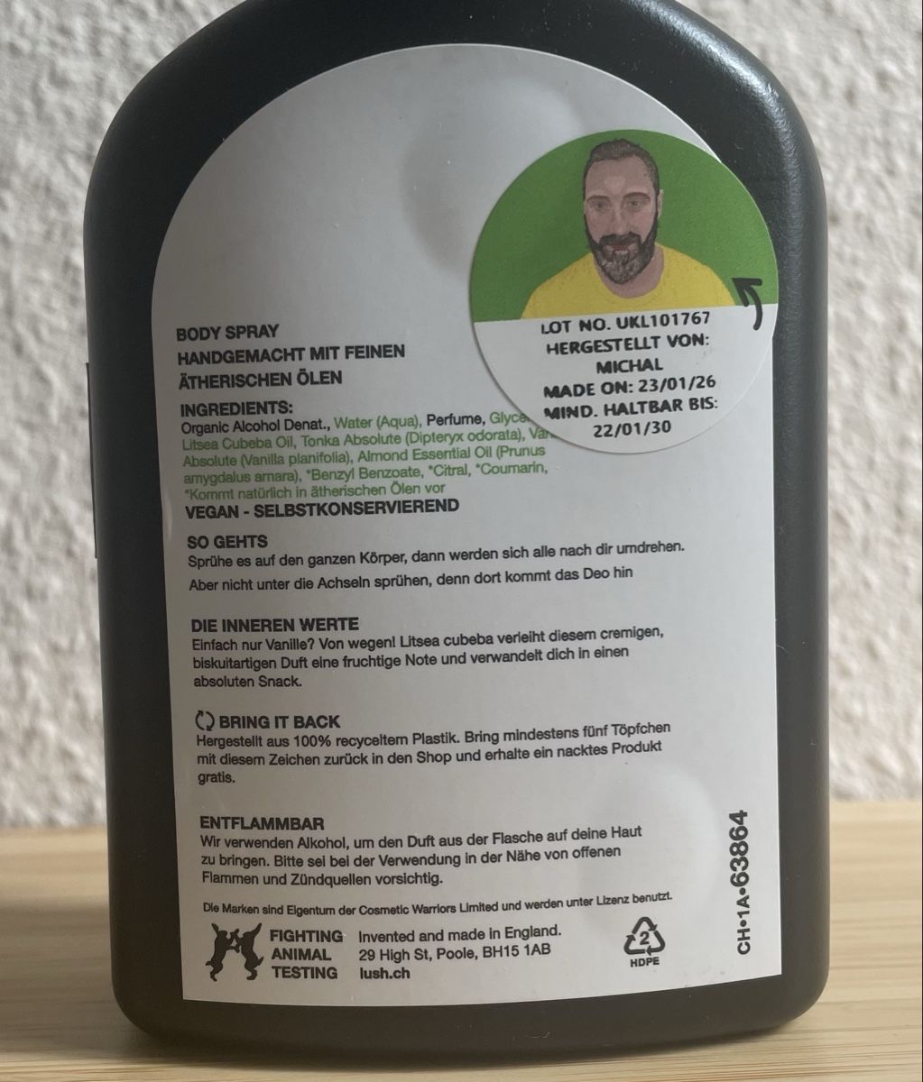 Lush Parfum & Eau de Toilette: Lush Bodyspray Super Milk – Gebraucht aus Oetwil am See von ser_j95v 1