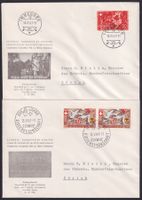 1941, Luxus-Briefe mit B13+B14 P.Patria: SZ +Immensee 300.-+