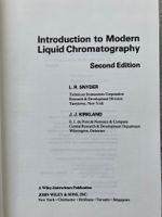 Introduction to Modern Liquid Chromatogr (Snyder & Kirkland)