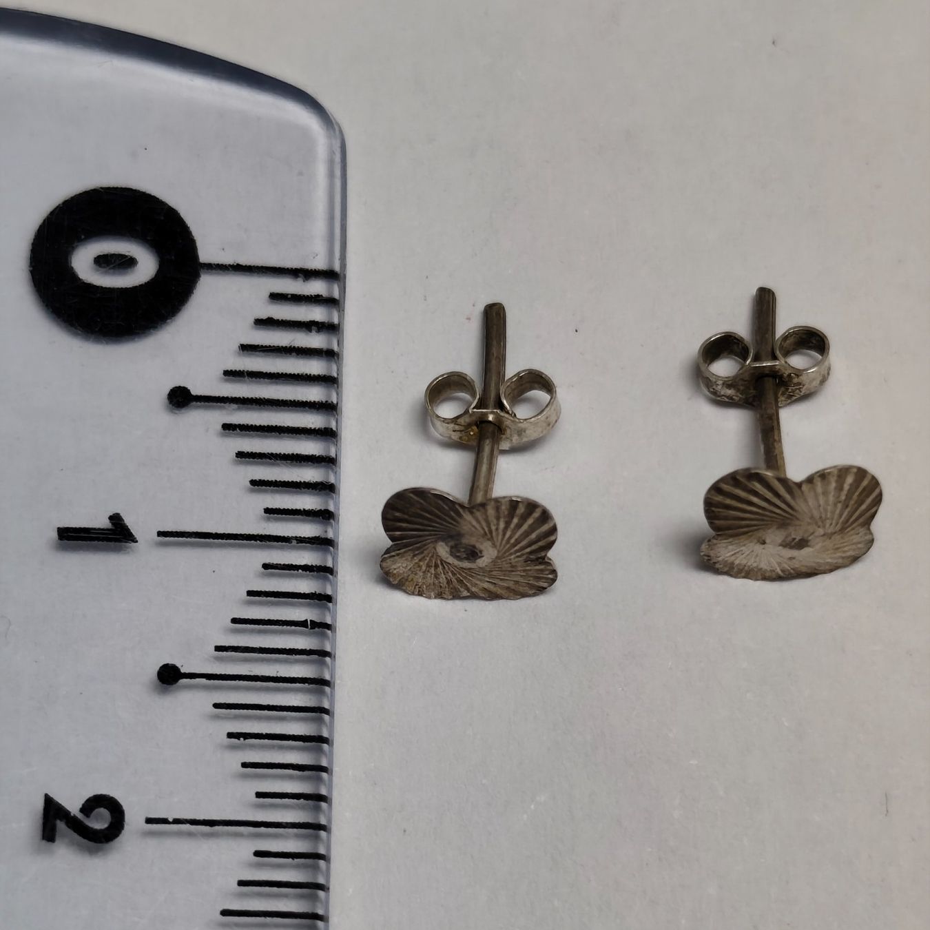 Orecchini pendenti & Orecchini a lobo: Vintage Silver silber Stud Earrings Boucles d'Oreilles #A4 – Usato da Châtelaine venduto da Tropic.Watch2 1