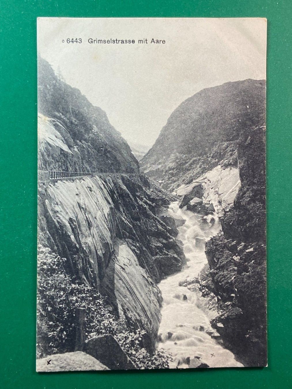 Cartoline postali: Grimselstrasse mit Aare – Usato da Steg VS venduto da danwer74